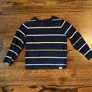 GAP Dark Blue Striped Long Sleeve Tee